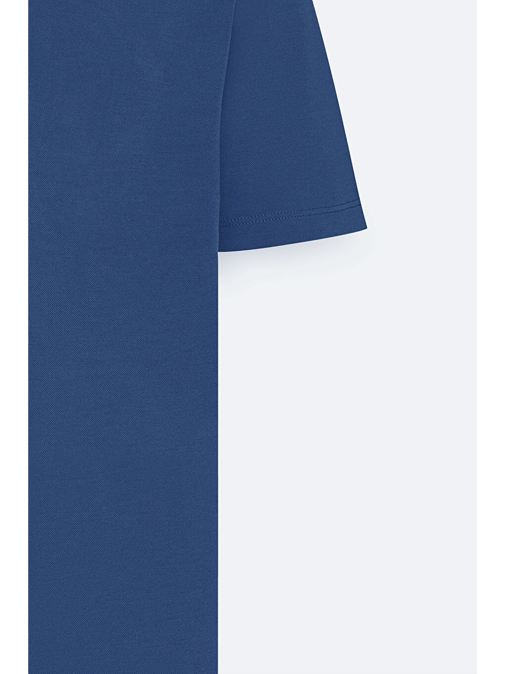 Erkek İndigo Slim Fit Dar Kesim Polo Yaka Tişört-7