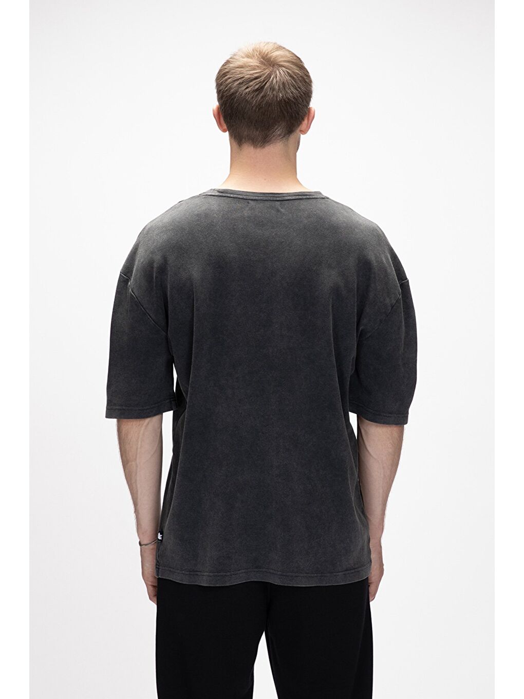 Wild Siyah Baskılı Erkek %100 Pamuk Tişört-2