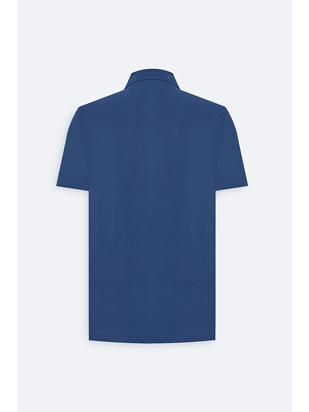 Erkek İndigo Slim Fit Dar Kesim Polo Yaka Tişört-8