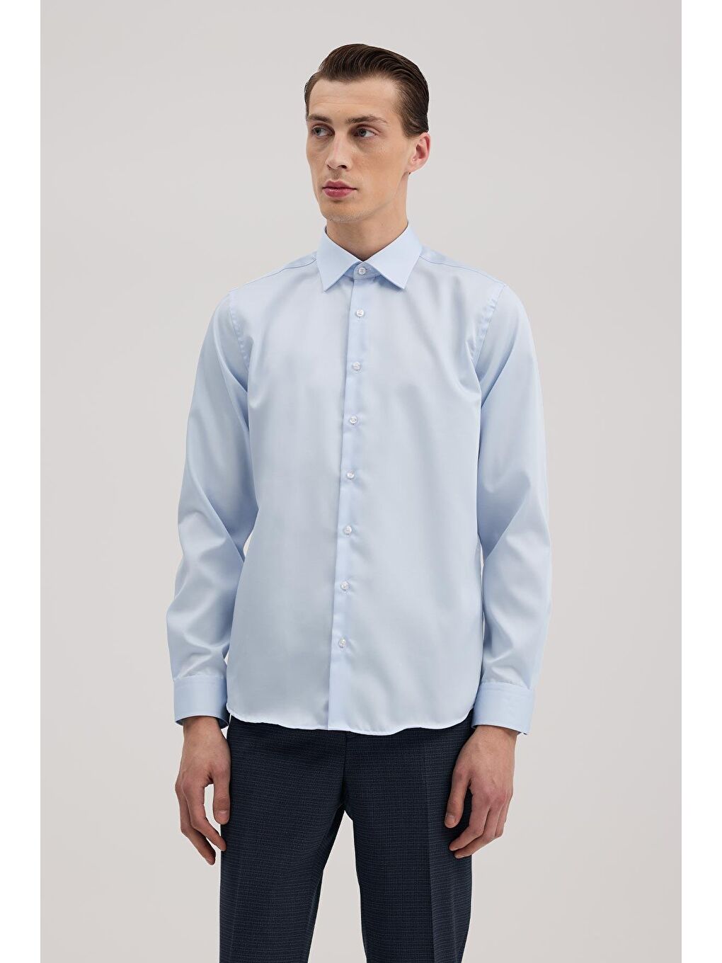 Mavi Comfort Fit %100 Pamuk Ütü Gerektirmeyen Non İron Gömlek-1