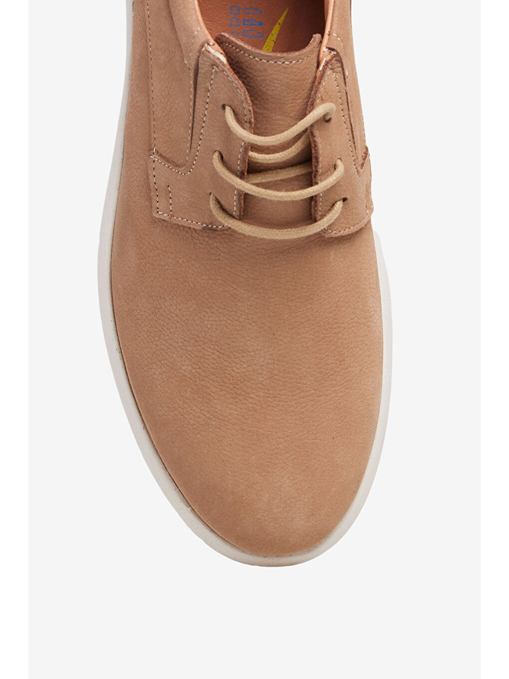 Erkek Bej %100 Deri Casual Ayakkabı-2