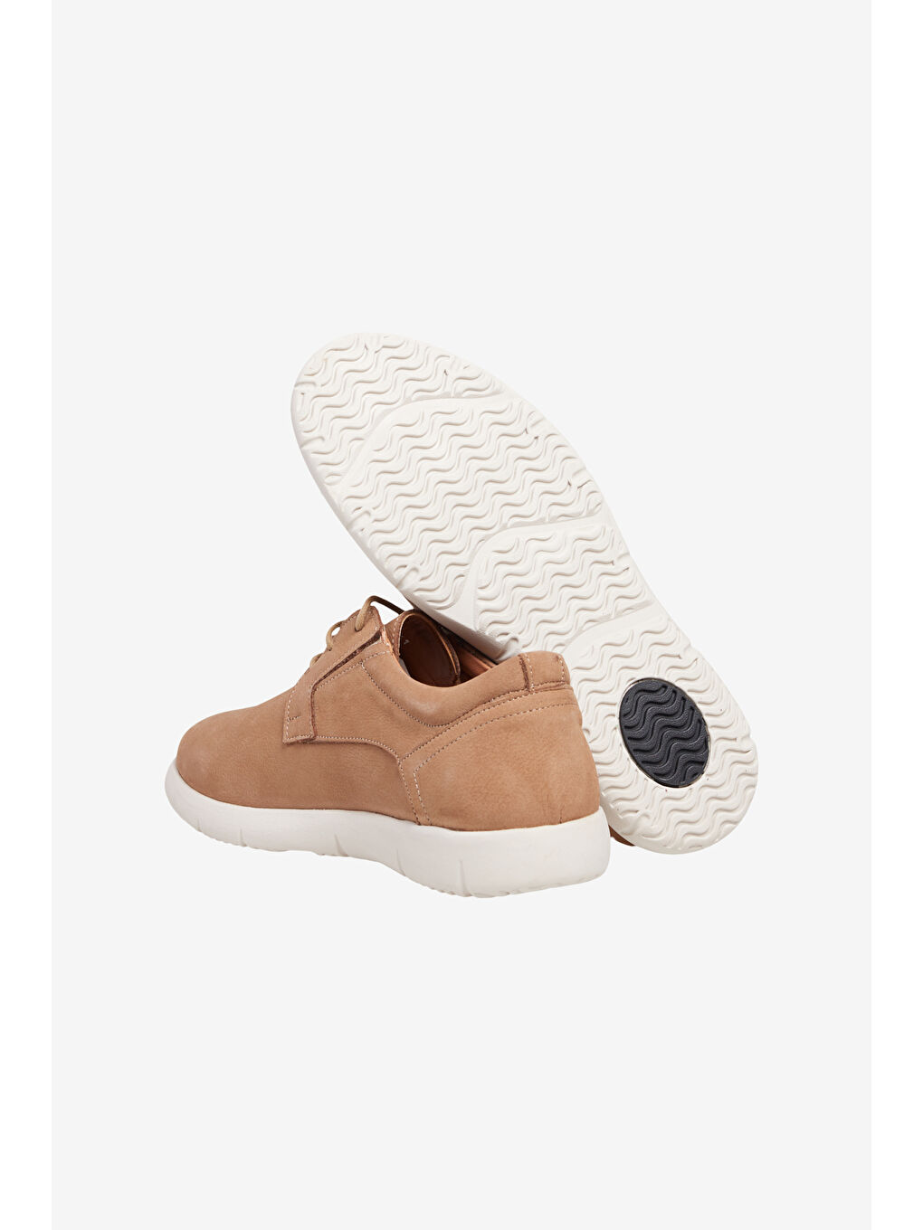 Erkek Bej %100 Deri Casual Ayakkabı-3