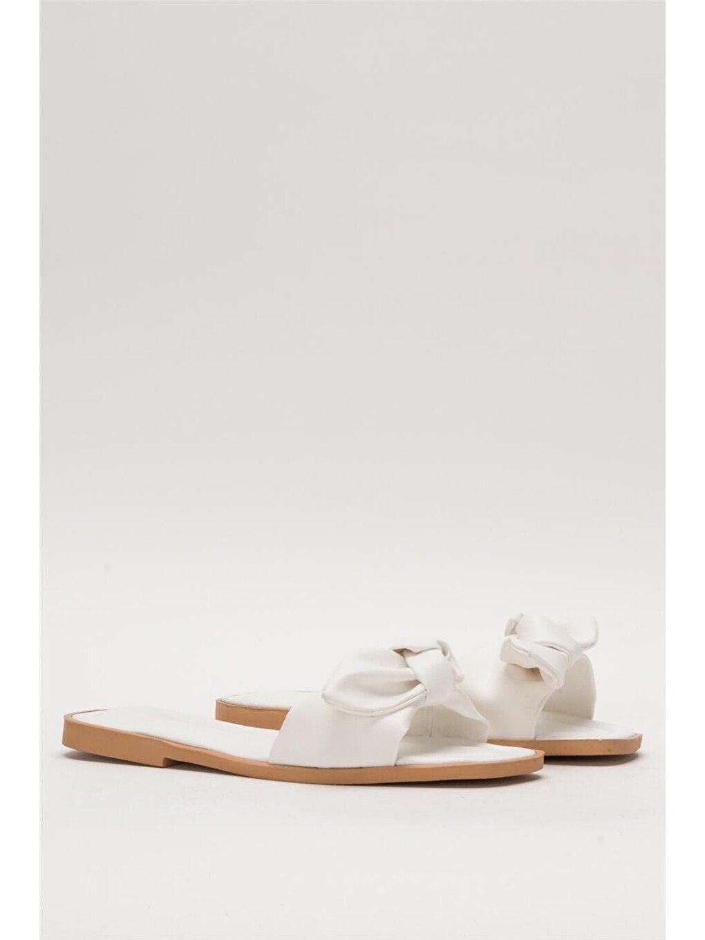 Kadın Fiyonklu Günlük Yazlıkterlik Beyaz-2