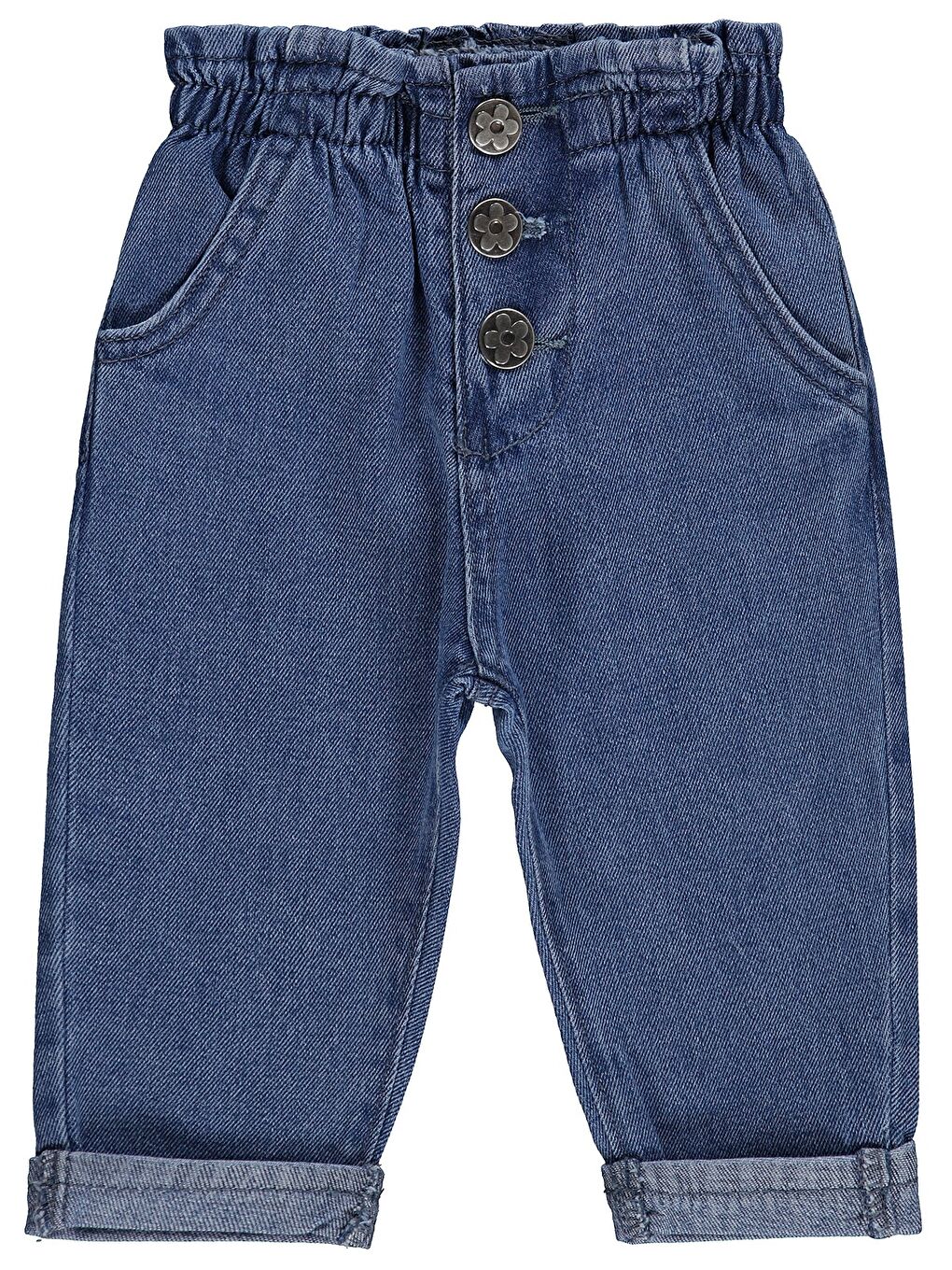 Baby Duble Paça 6-18 Ay Pantolon - Mavi