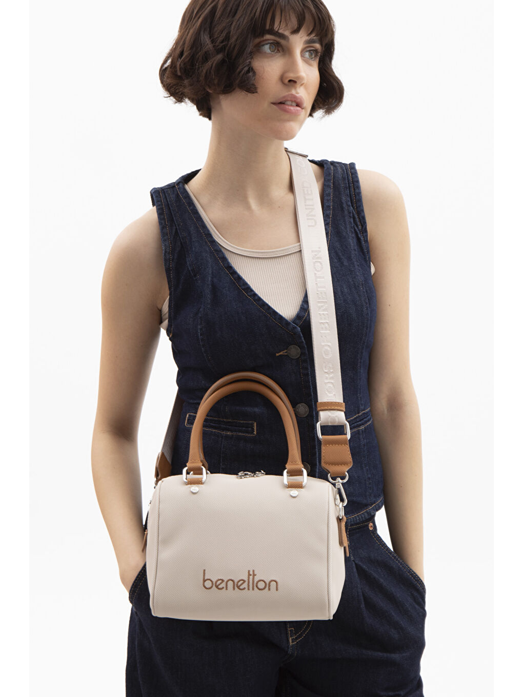 Kadin Kol Çantasi Bej-Camel BNT1618