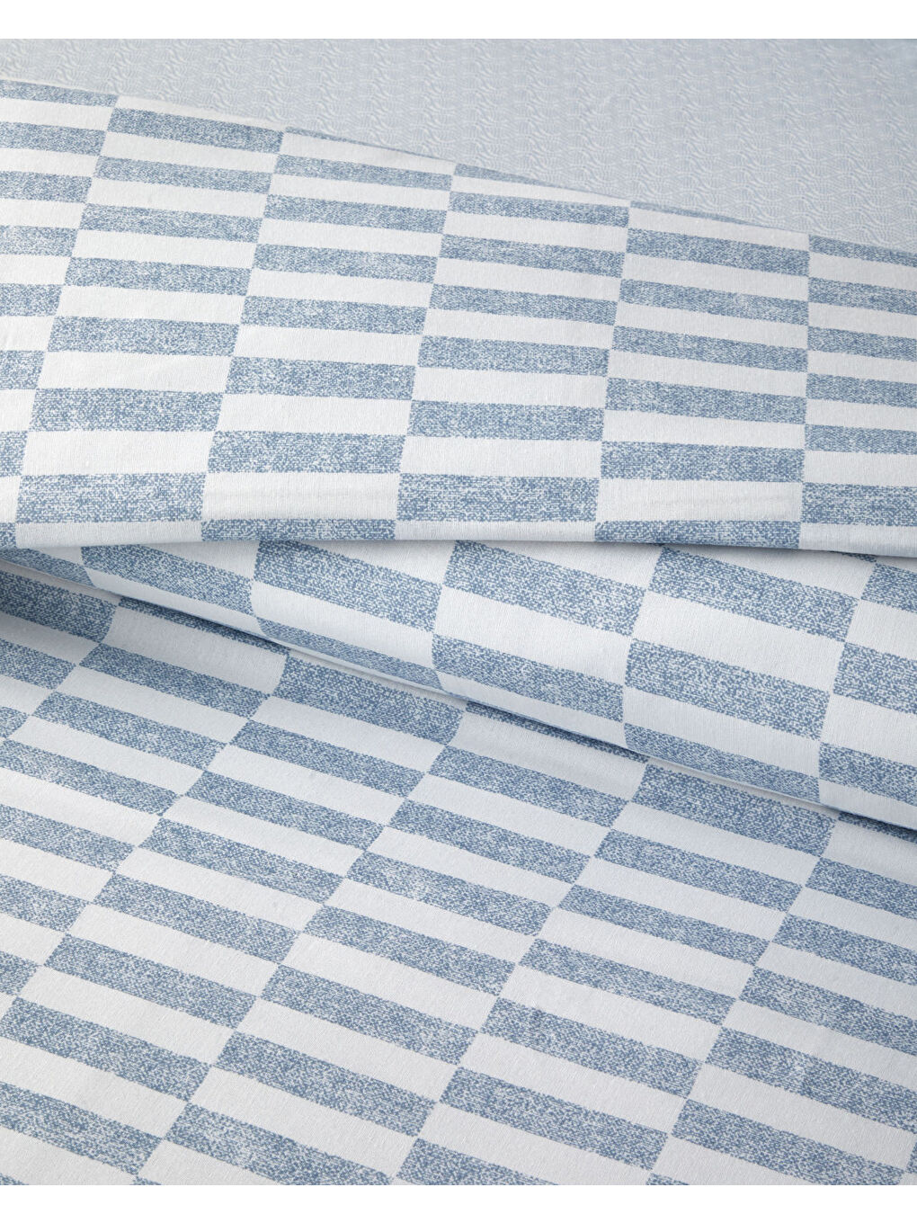 Block Dots Kolay Ütülenir Tek Kişilik Nevresim Takımı 160x220 cm Mavi-2