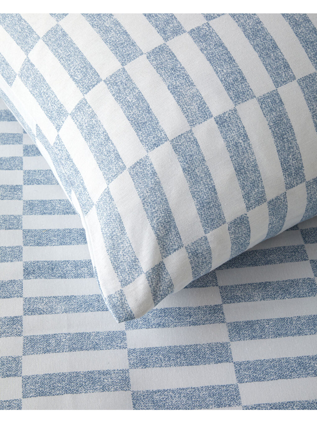 Block Dots Kolay Ütülenir Tek Kişilik Nevresim Takımı 160x220 cm Mavi-3