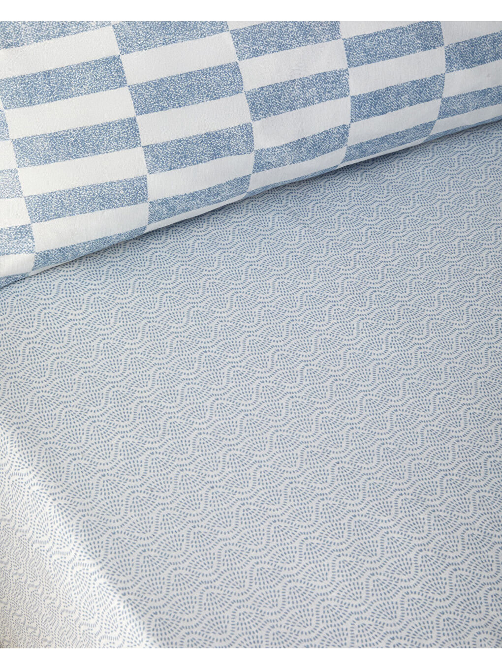 Block Dots Kolay Ütülenir Tek Kişilik Nevresim Takımı 160x220 cm Mavi-4
