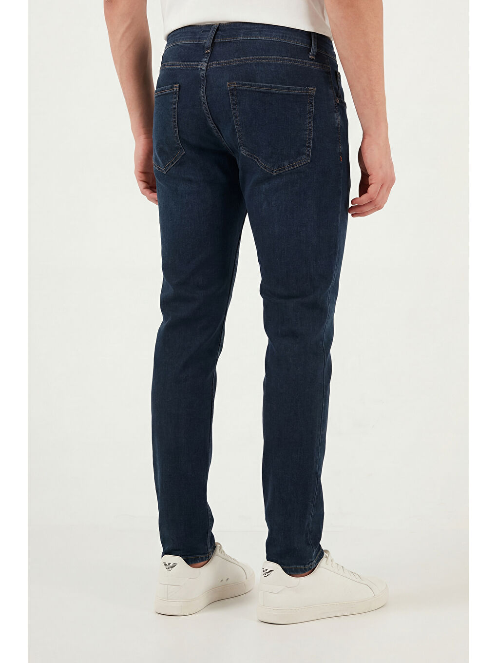 Lacivert Dar Kalıp Dar Paça Yüksek Bel Jean Pantolon 3300C51TOKYO-6