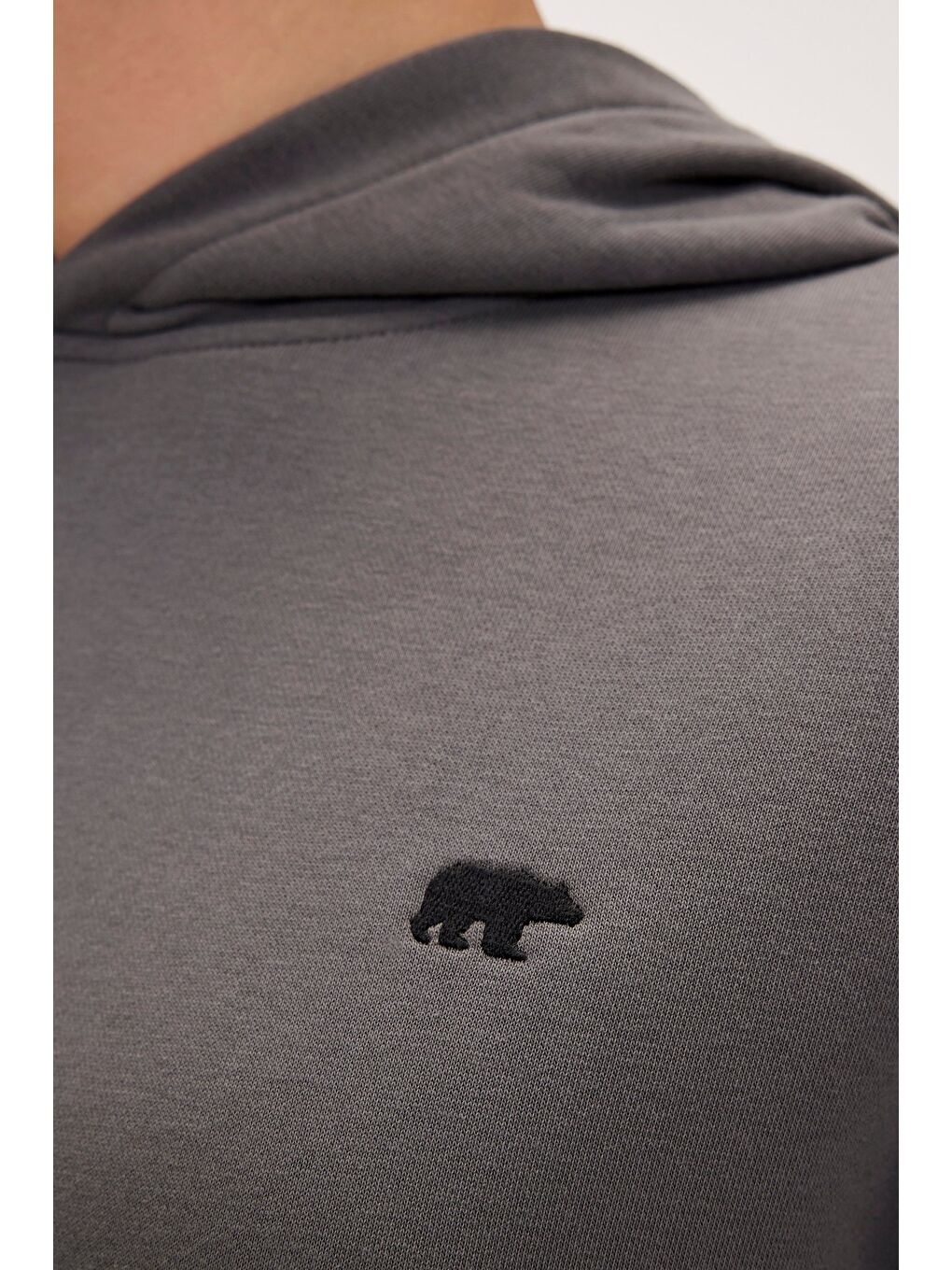 Bad Bear Gri-Siyah Drake Siyah Erkek Oversize Kapüşonlu Sweatshirt - 2