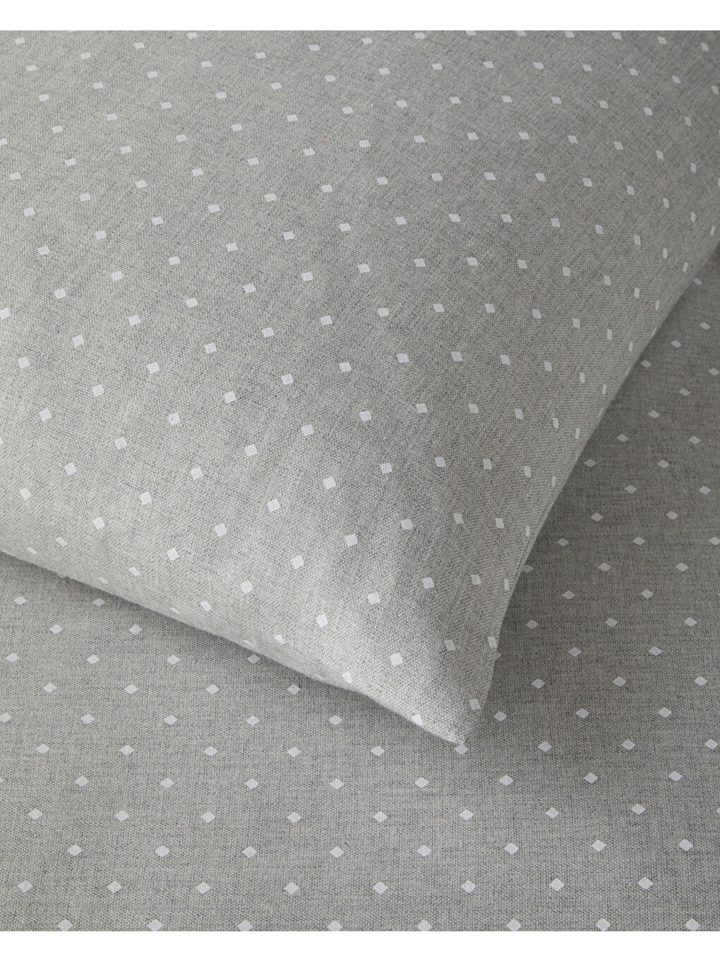 Mono Diamond İpliği Boyalı Çift Kişilik Nevresim Takımı 200x220 cm Gri-3