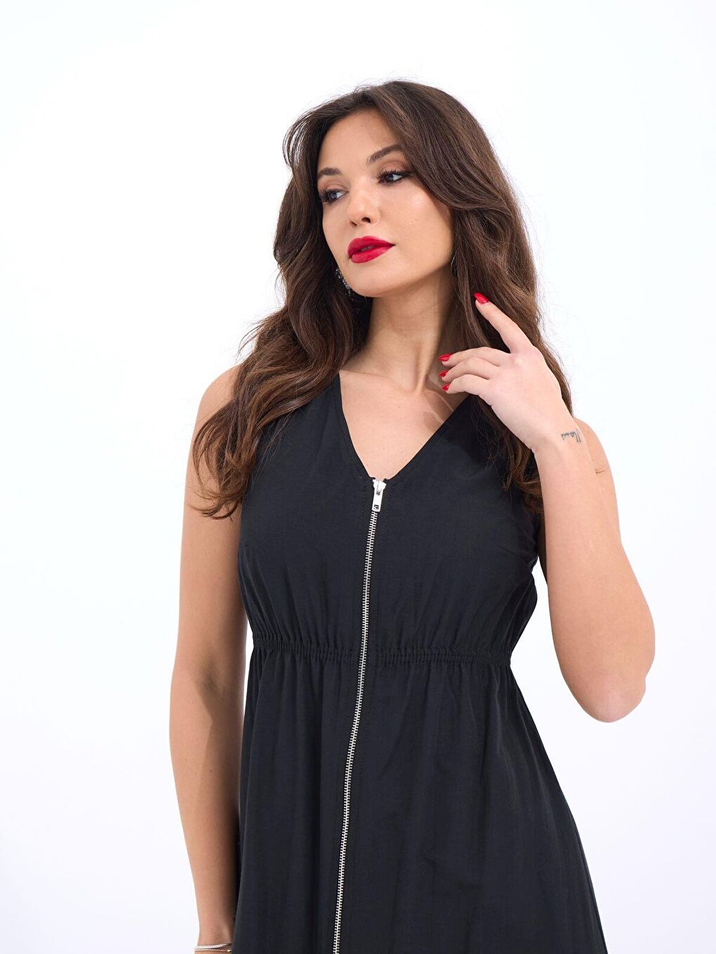 Siyah 6510 ELBİSE-SİYAH-3