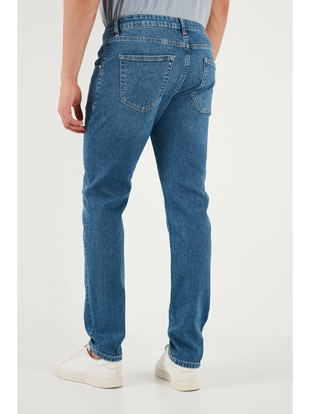 Mavi Dar Kalıp Düşük Bel Dar Paça Jean Pantolon 1115C69NAPOLI-6