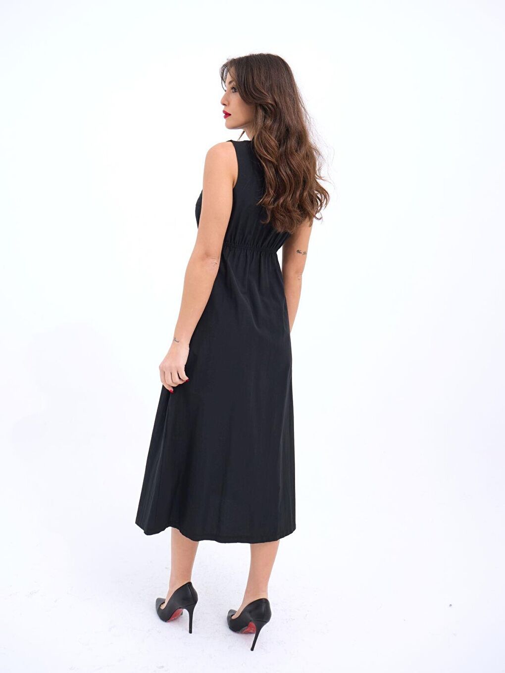 Siyah 6510 ELBİSE-SİYAH-4