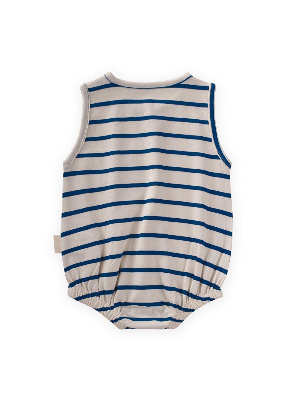 Lacivert Kız Çocuk Çizgili Tulum-1