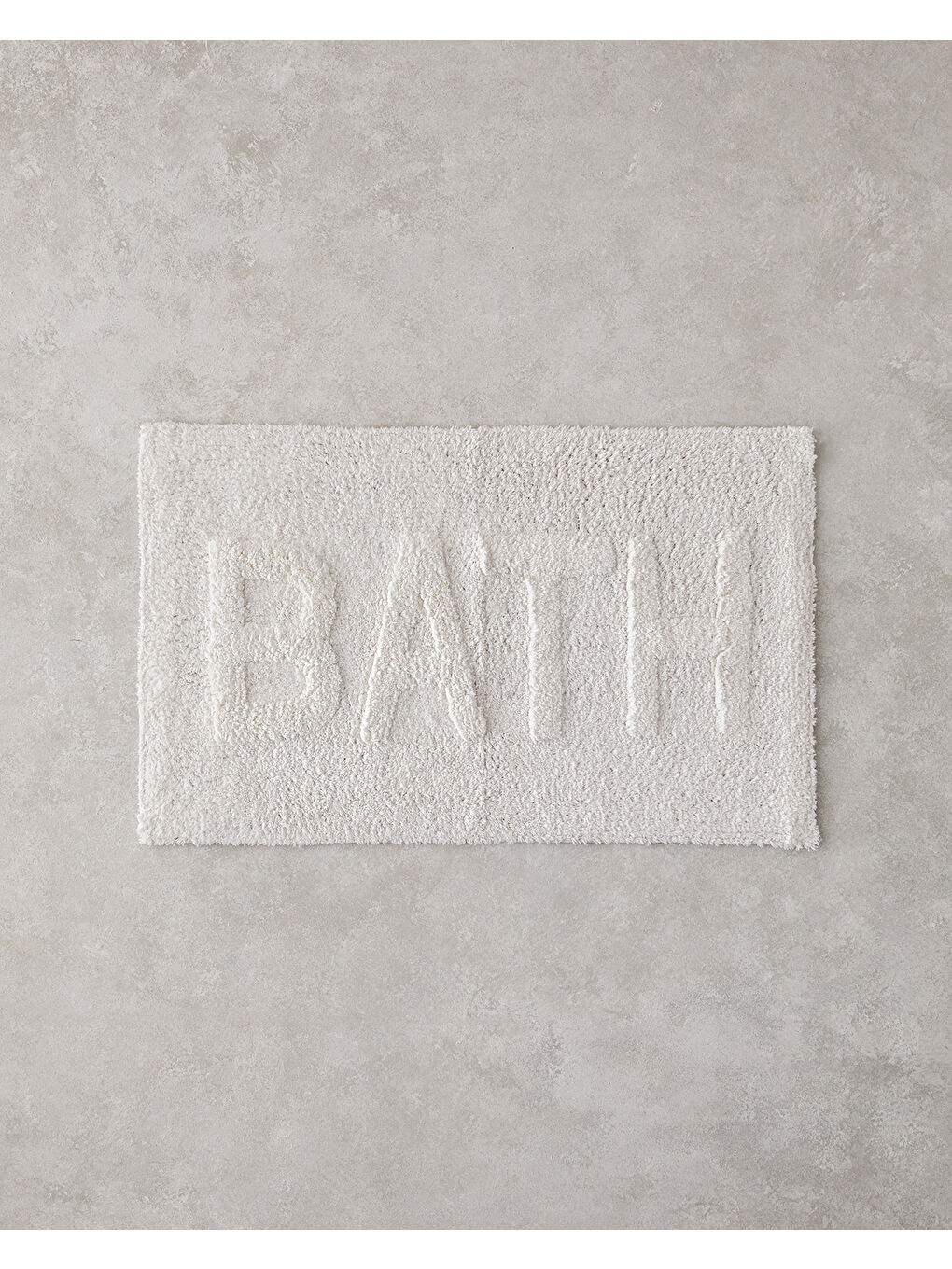Bath Bliss Pamuklu Banyo Paspası Beyaz