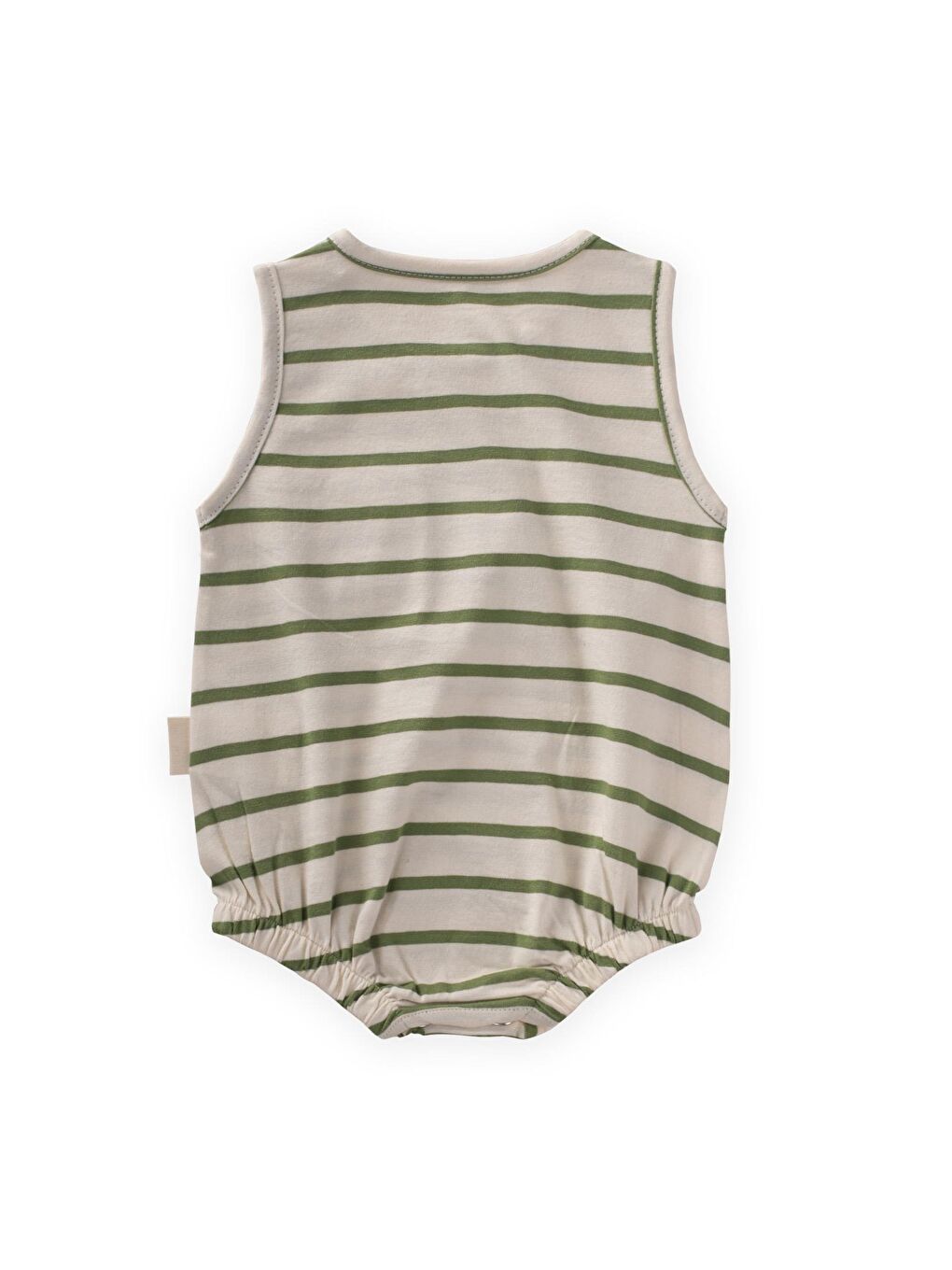 Yeşil Kız Çocuk Çizgili Tulum-1
