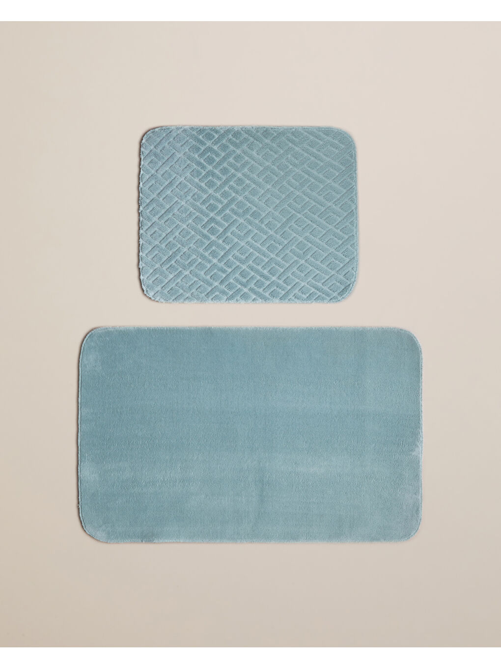 Gridline Banyo Paspası Seti 60x100 cm + 50x60 cm Koyu Yeşil