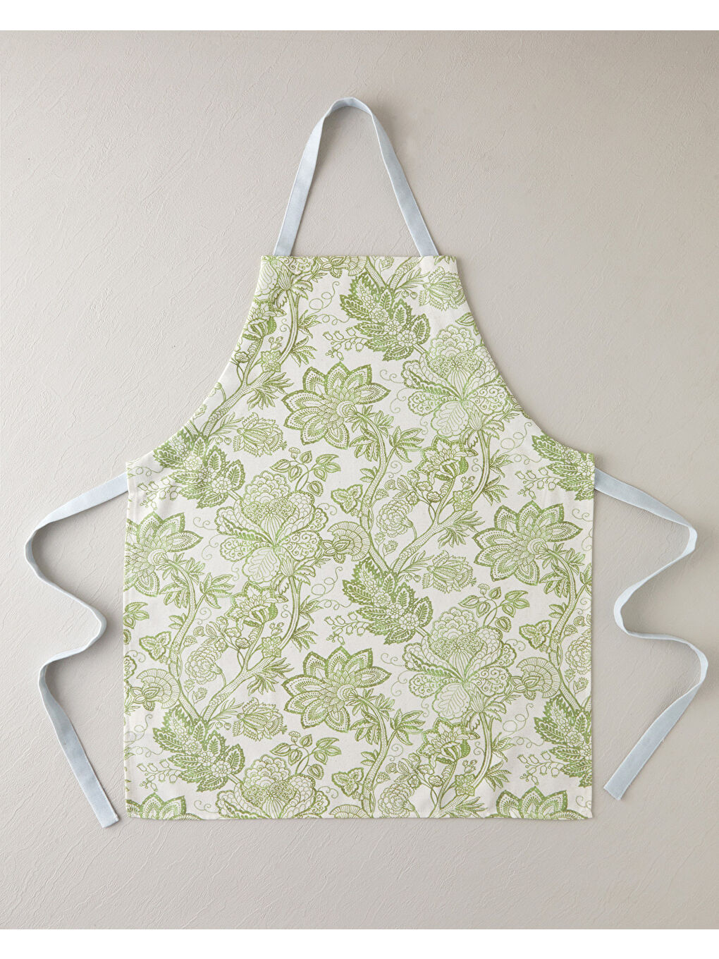 Greenery Pamuk Polyester Mutfak Önlüğü 65x75 cm Beyaz - Yeşil