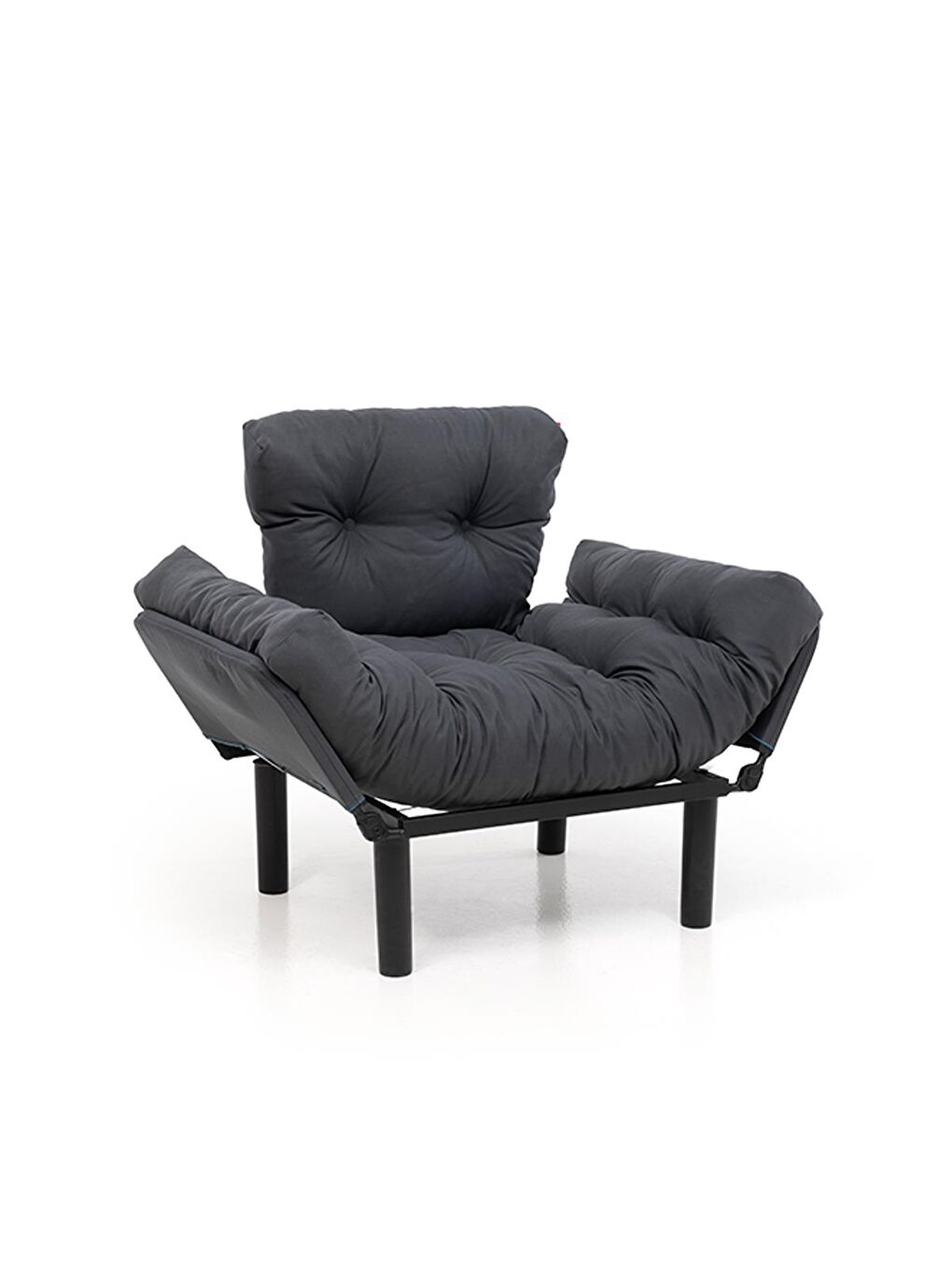 Nitta Tekli Su Geçirmez Bahçe Koltuğu - Antrasit-4