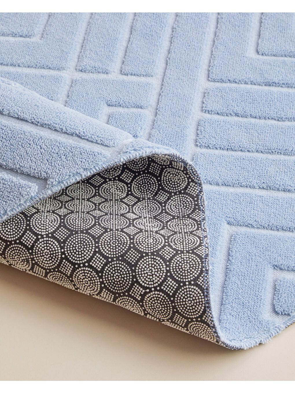 Twillow Banyo Paspası Seti 60x100 cm + 50x60 cm Açık Mavi-2