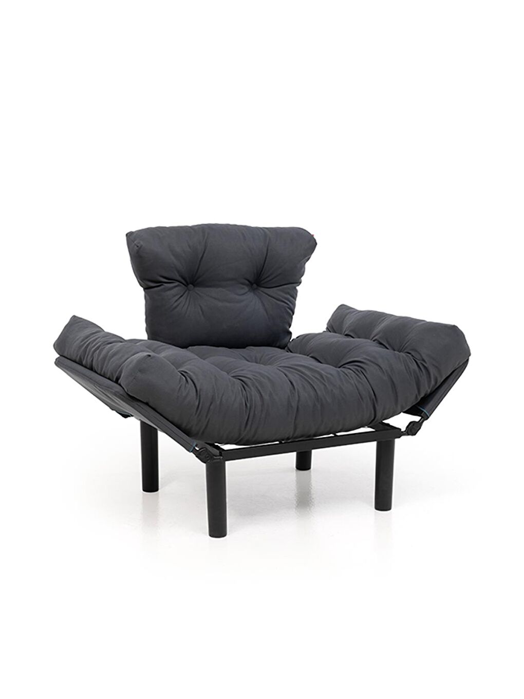 Nitta Tekli Su Geçirmez Bahçe Koltuğu - Antrasit-5