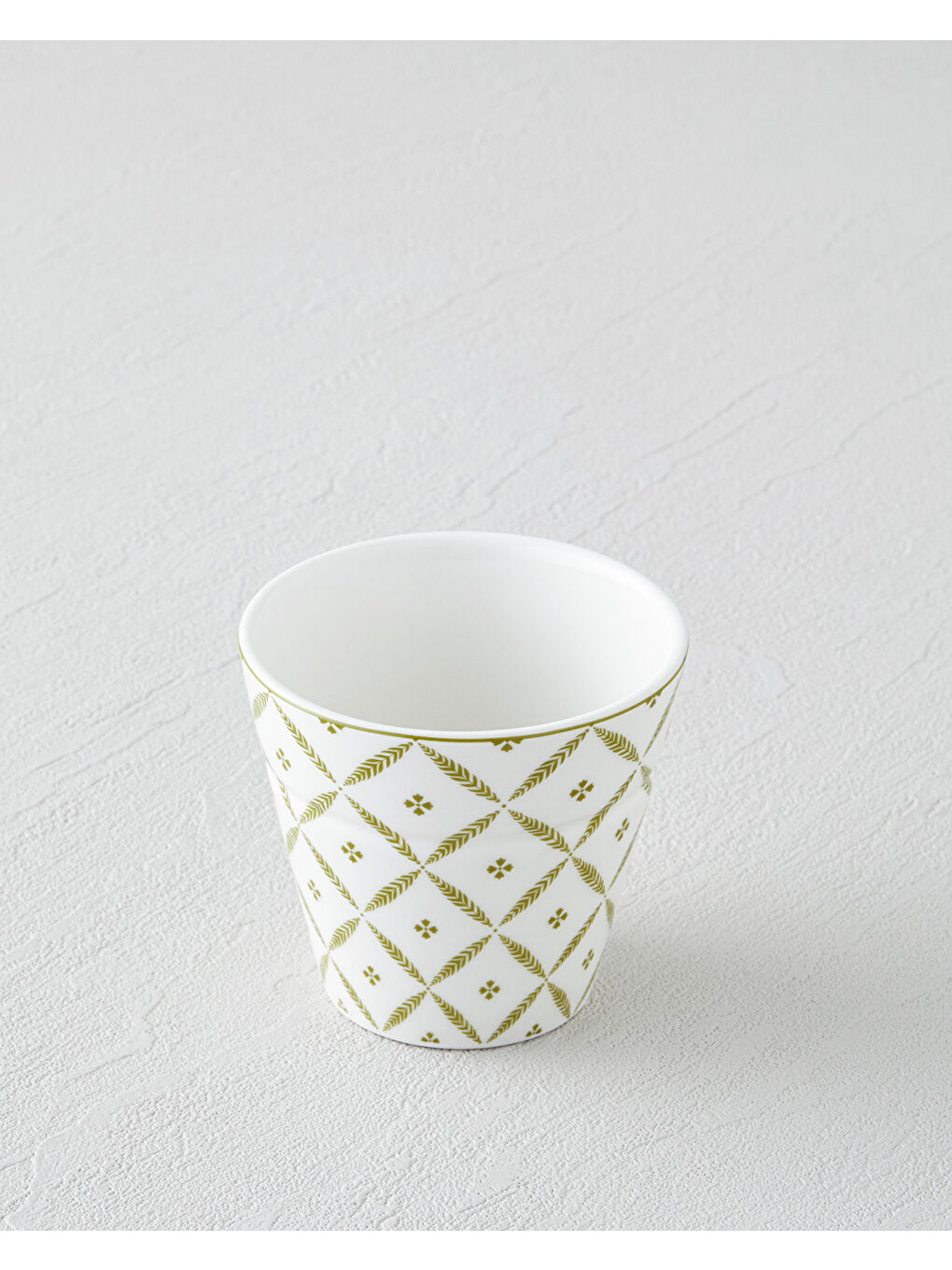 Herbal New Bone China Bardak 230 ml Beyaz - Yeşil-1