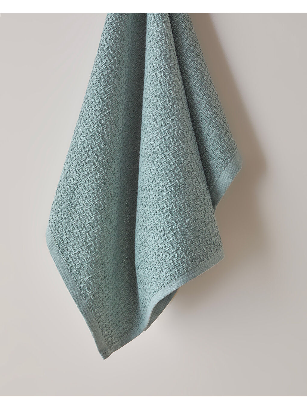 Grid Pamuk Yüz Havlusu 50x70 cm Koyu Yeşil-1