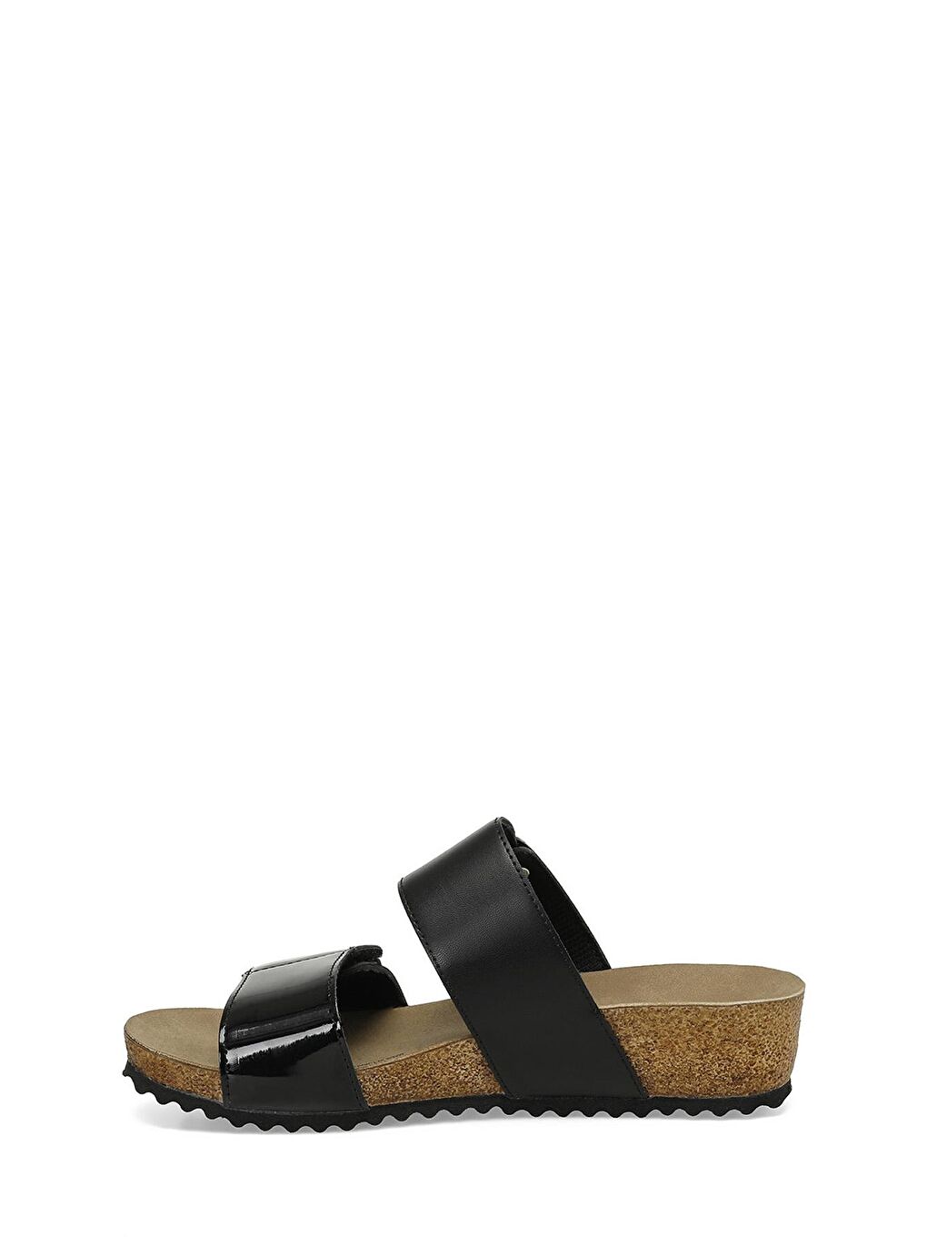 323658P.Z 4FX Siyah Kadın Mantar Terlik-2