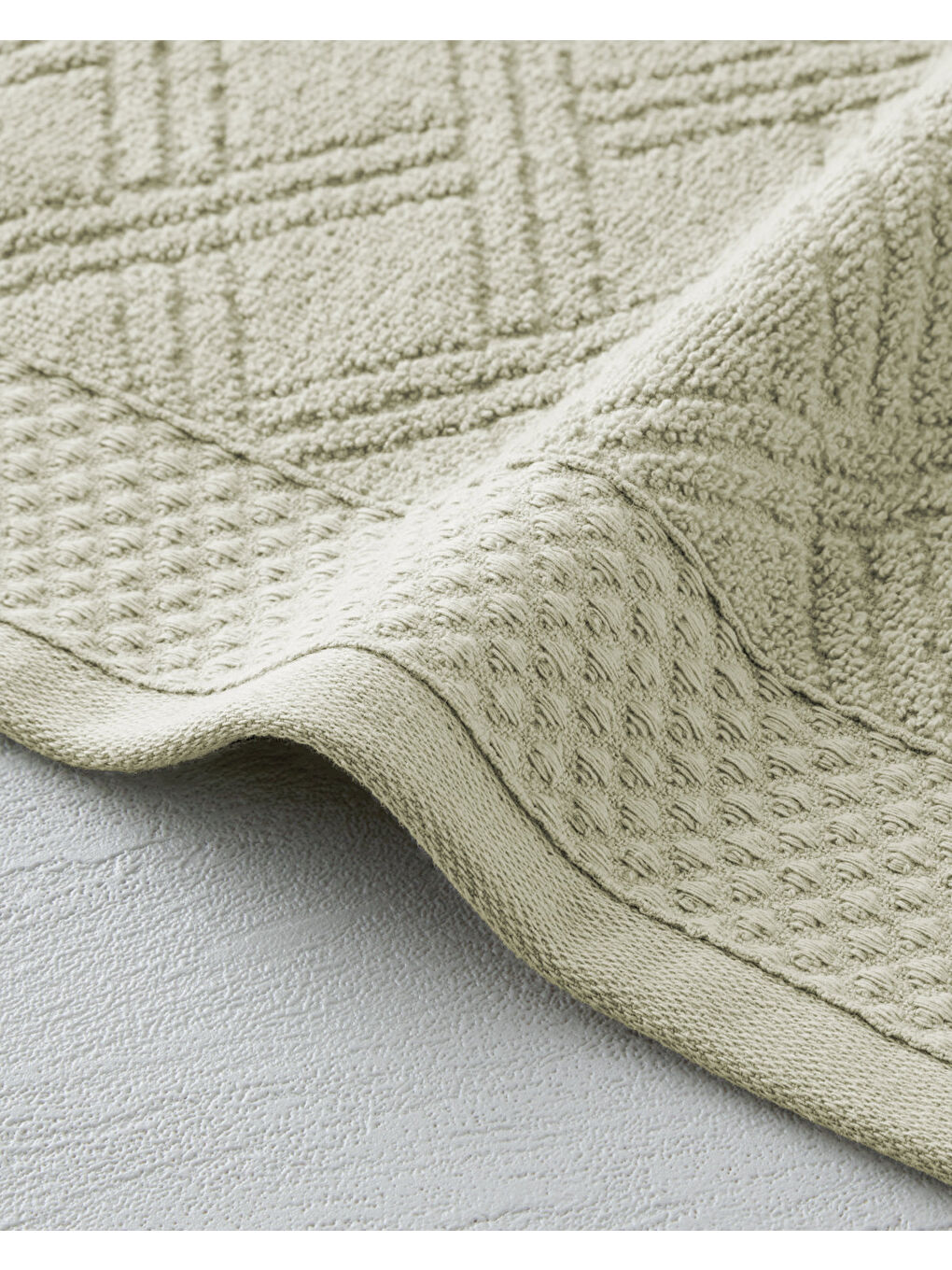 Chic Diamond Pamuk El Havlusu 30x45 cm Açık Yeşil-1