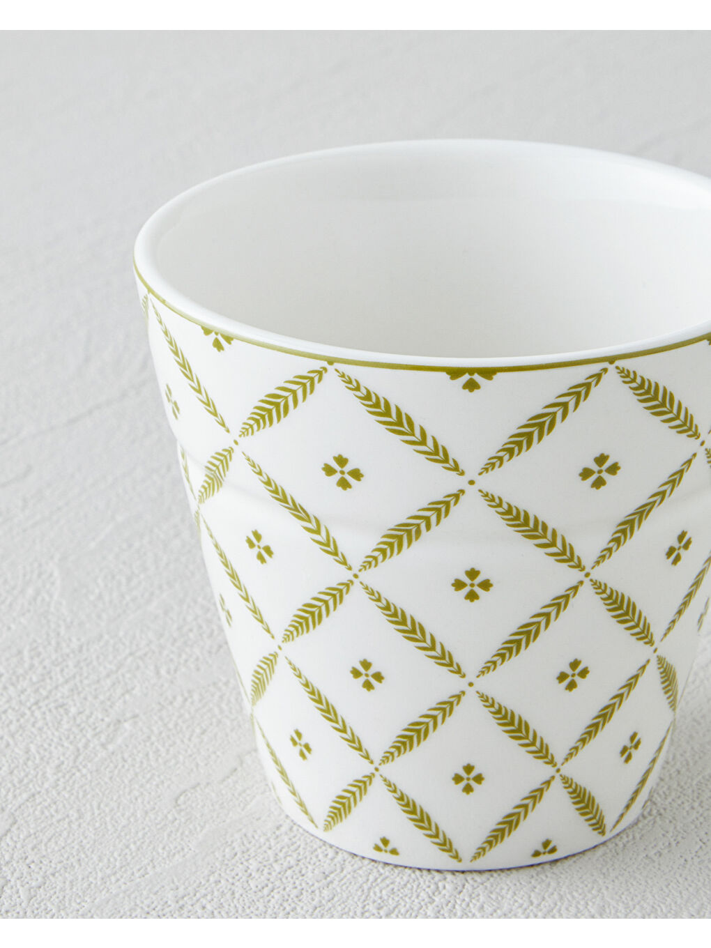 Herbal New Bone China Bardak 230 ml Beyaz - Yeşil-2