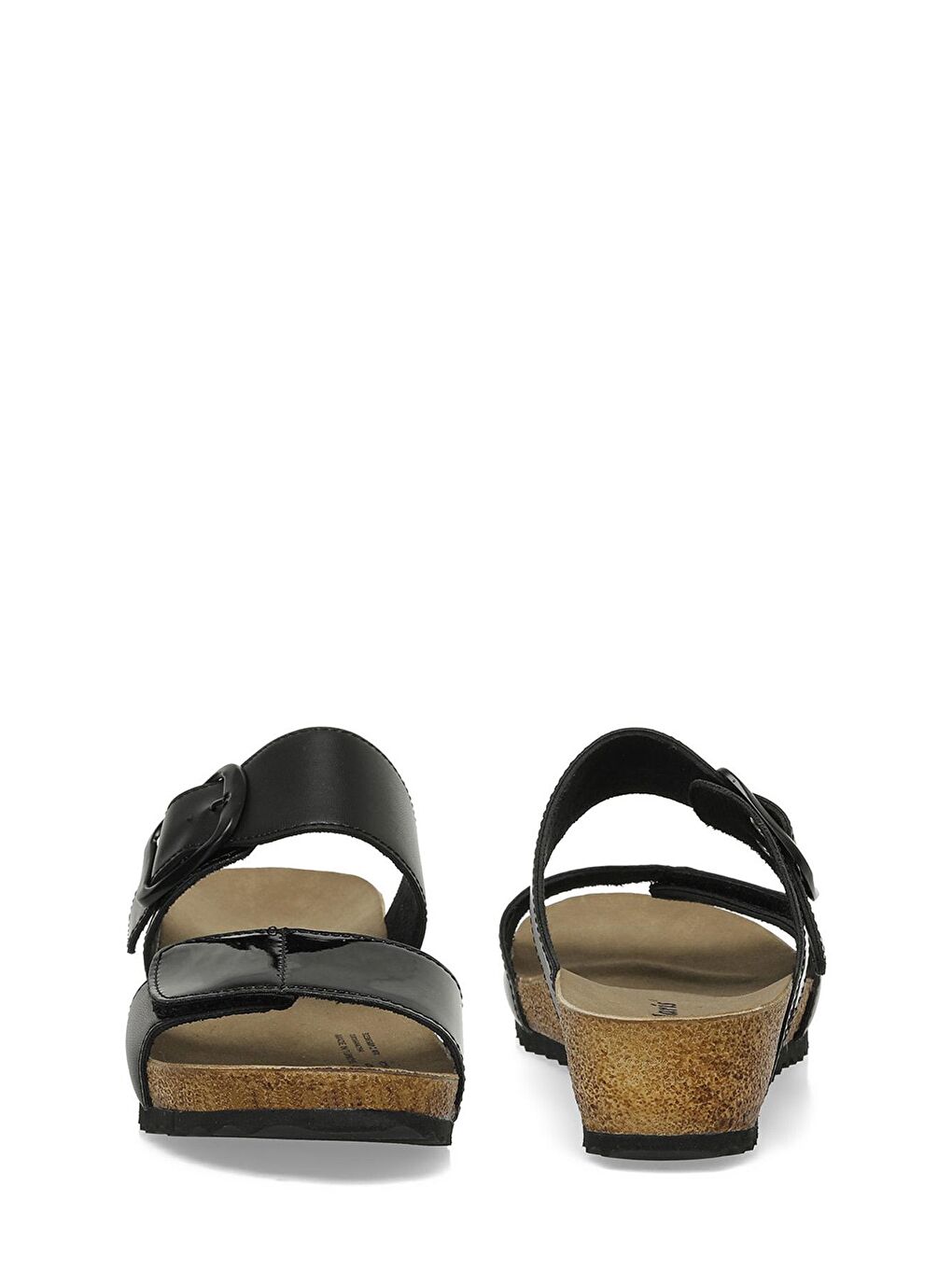 323658P.Z 4FX Siyah Kadın Mantar Terlik-4