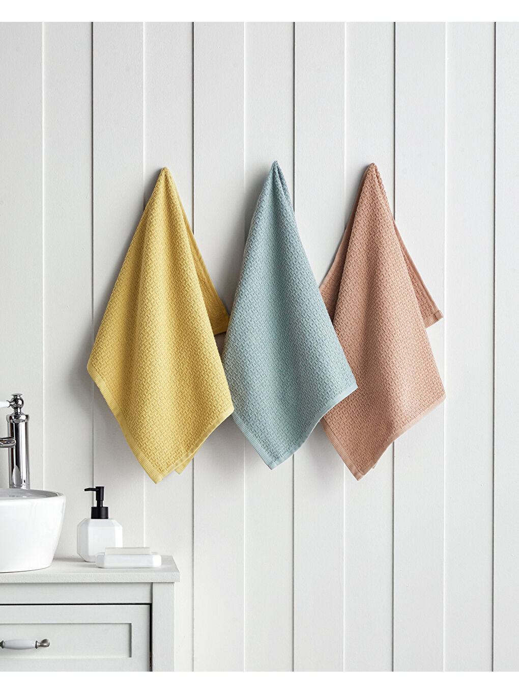 Grid Pamuk Yüz Havlusu 50x70 cm Koyu Yeşil-3