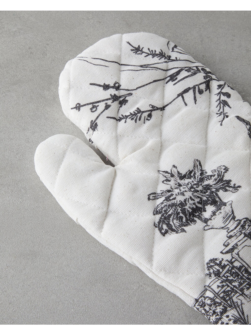 Ekru Valessa Polyester 2'li Mutfak Seti 17x30 cm+20x20 cm Krem-Gri-1