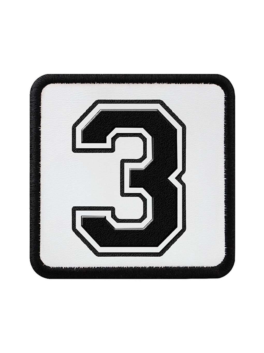Siyah 3 Logolu Rozet