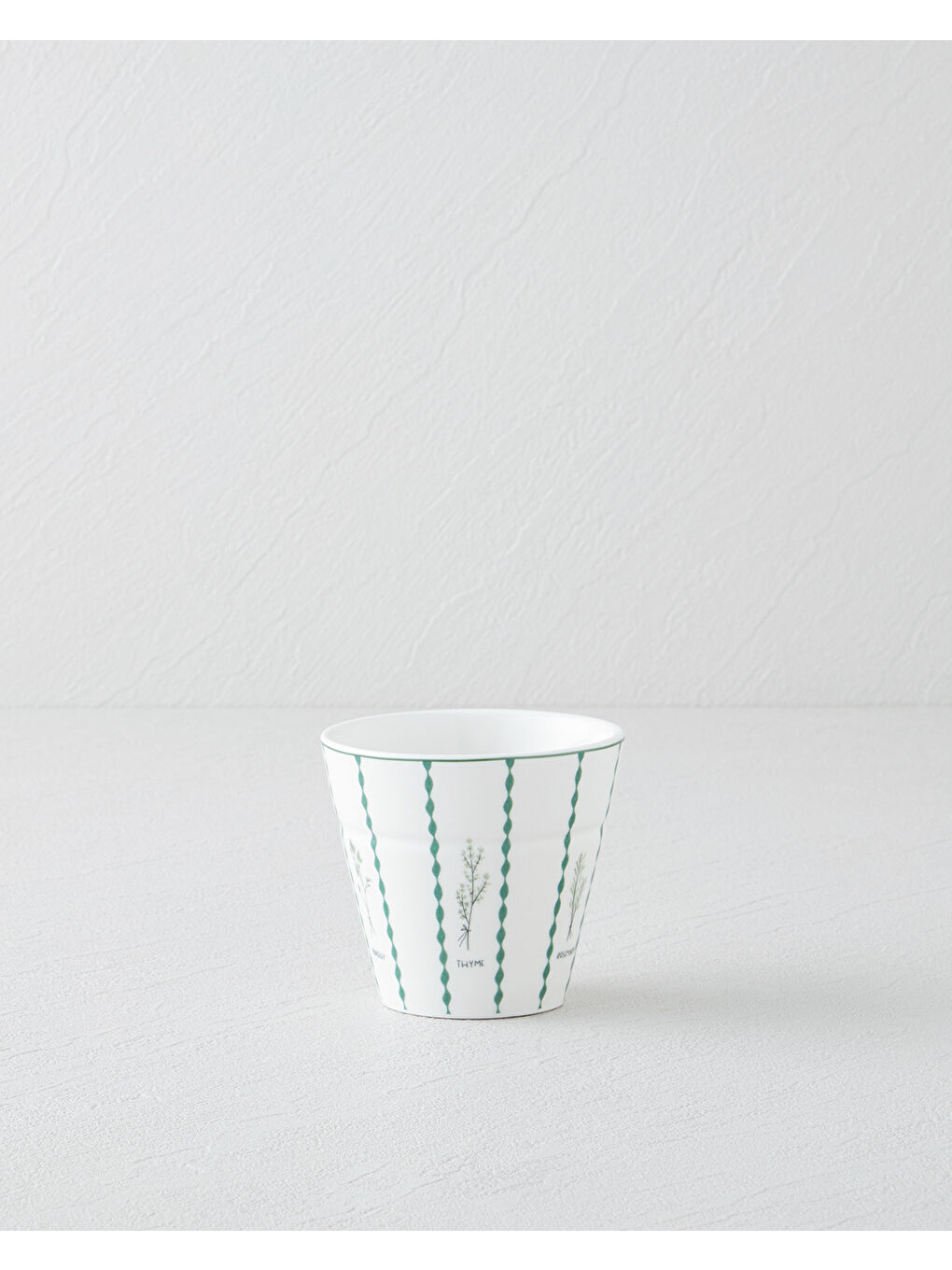 Parsley New Bone China Bardak 230 ml Beyaz - Yeşil