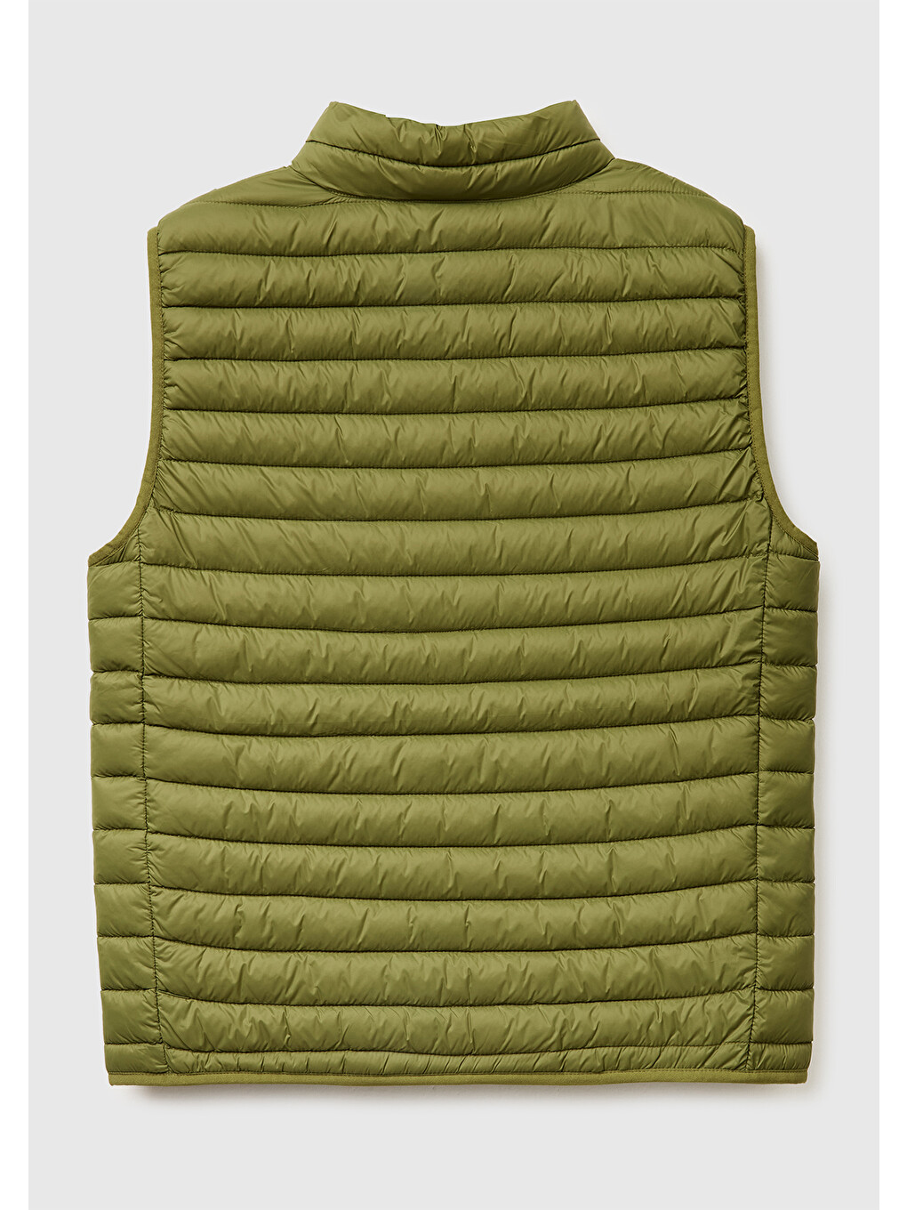 Erkek Yeşil Polyester Dolgulu Regular Fit Yelek-1