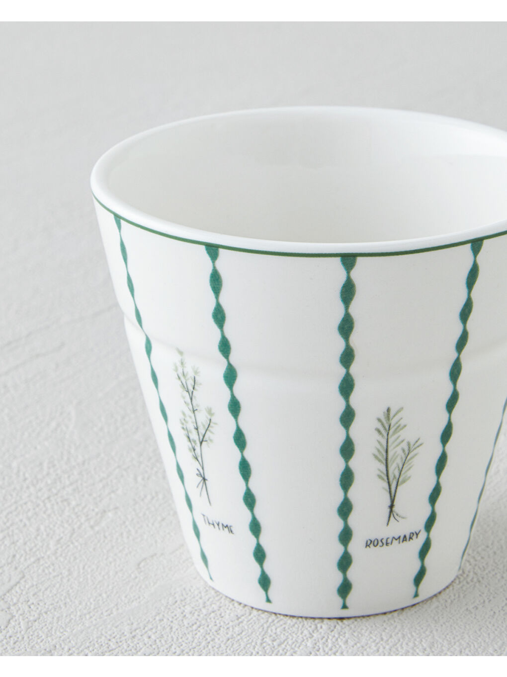 Parsley New Bone China Bardak 230 ml Beyaz - Yeşil-2