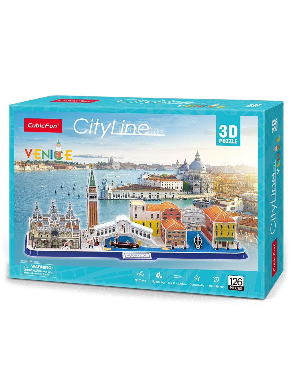 Cubic Fun Karışık 3D 126 Parça Puzzle Venedik - 2