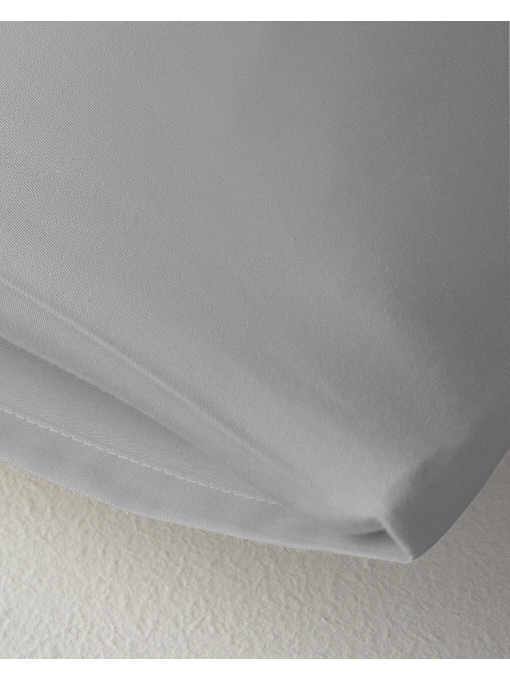 Gri Micell Pamuk Saten 2'li Yastık Kılıfı 50x70 cm Gümüş-1