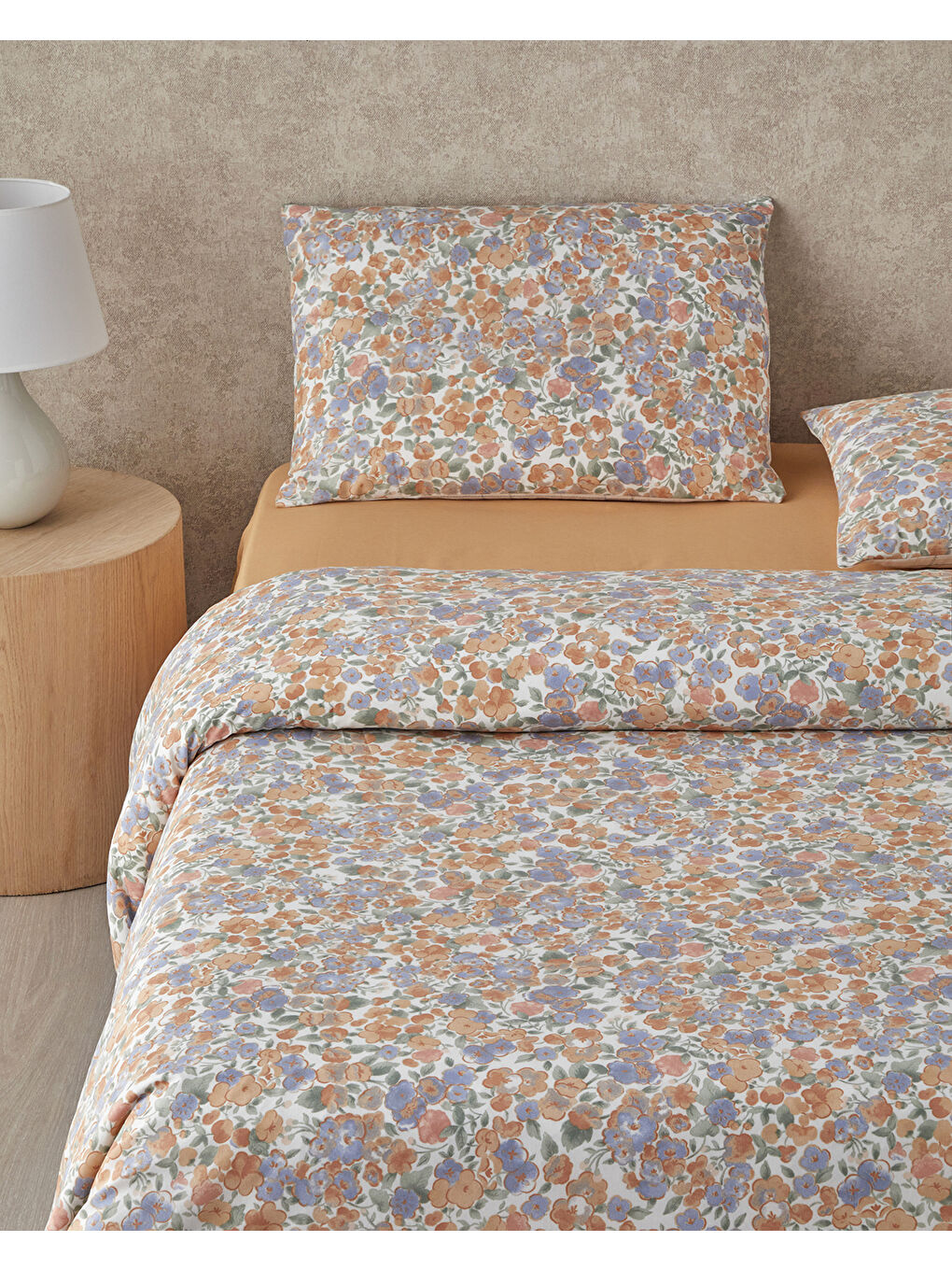 Promise Of Spring Kolay Ütülenir Çift Kişilik Nevresim Takımı 200x220 cm Turuncu-2