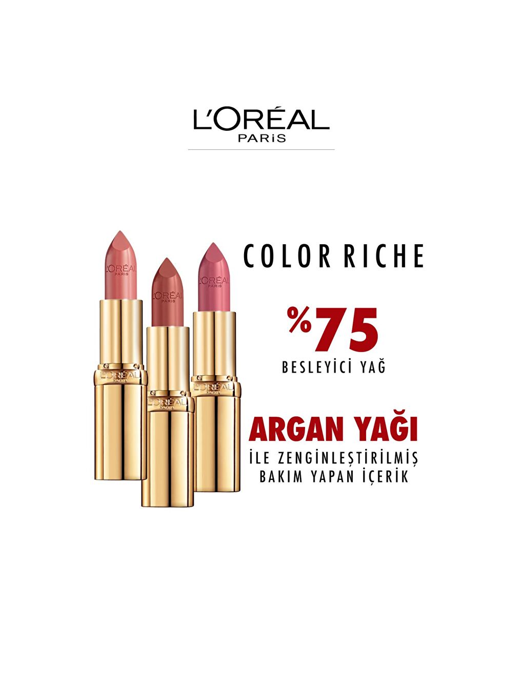 L'Oreal Paris Kırmızı Color Riche Saten Bitişli Ruj 125 Maison Marais - Kırmızı - 3