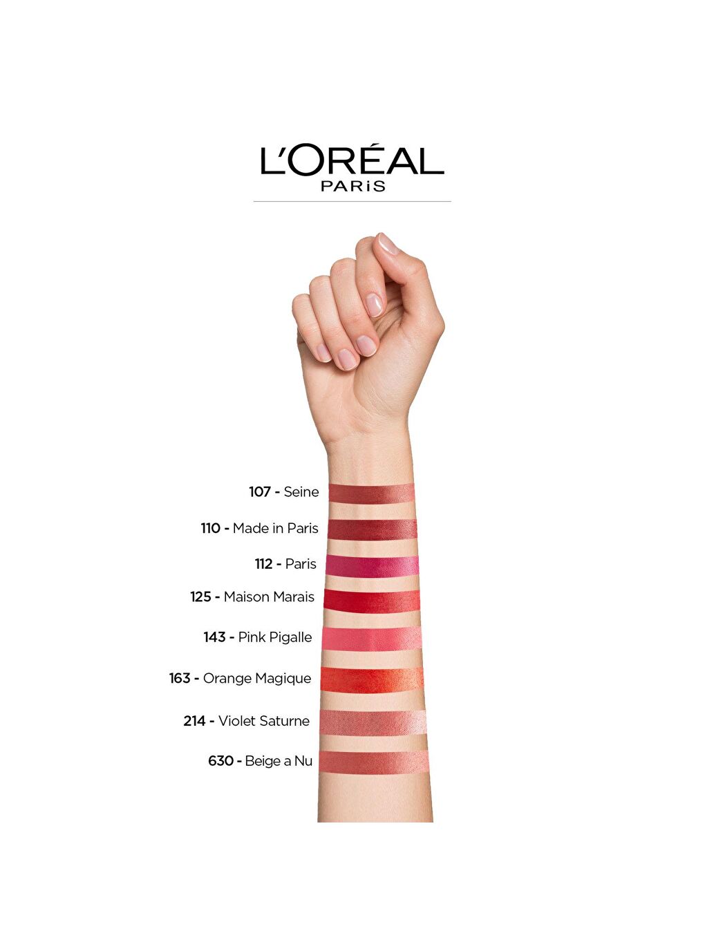 L'Oreal Paris Kırmızı Color Riche Saten Bitişli Ruj 125 Maison Marais - Kırmızı - 4