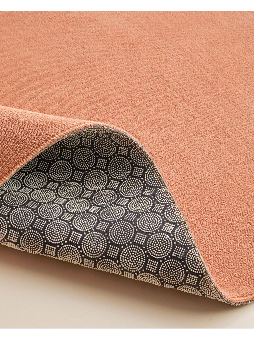 Pembe Gridline Banyo Paspası Seti 60x100 cm + 50x60 cm Somon-2