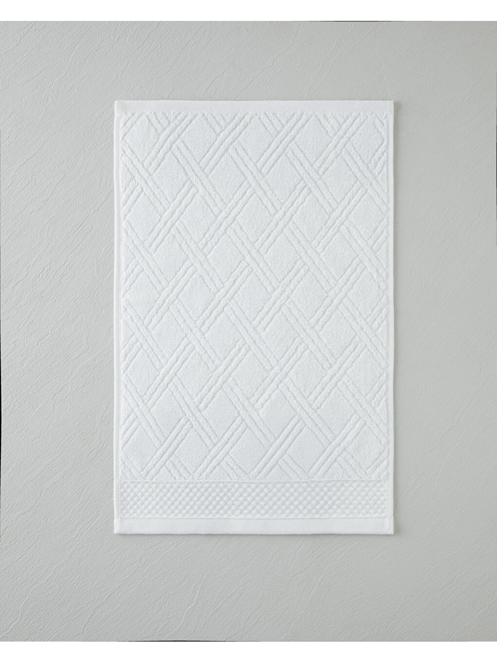 Ekru Chic Diamond Pamuk El Havlusu 30x45 cm Fildişi