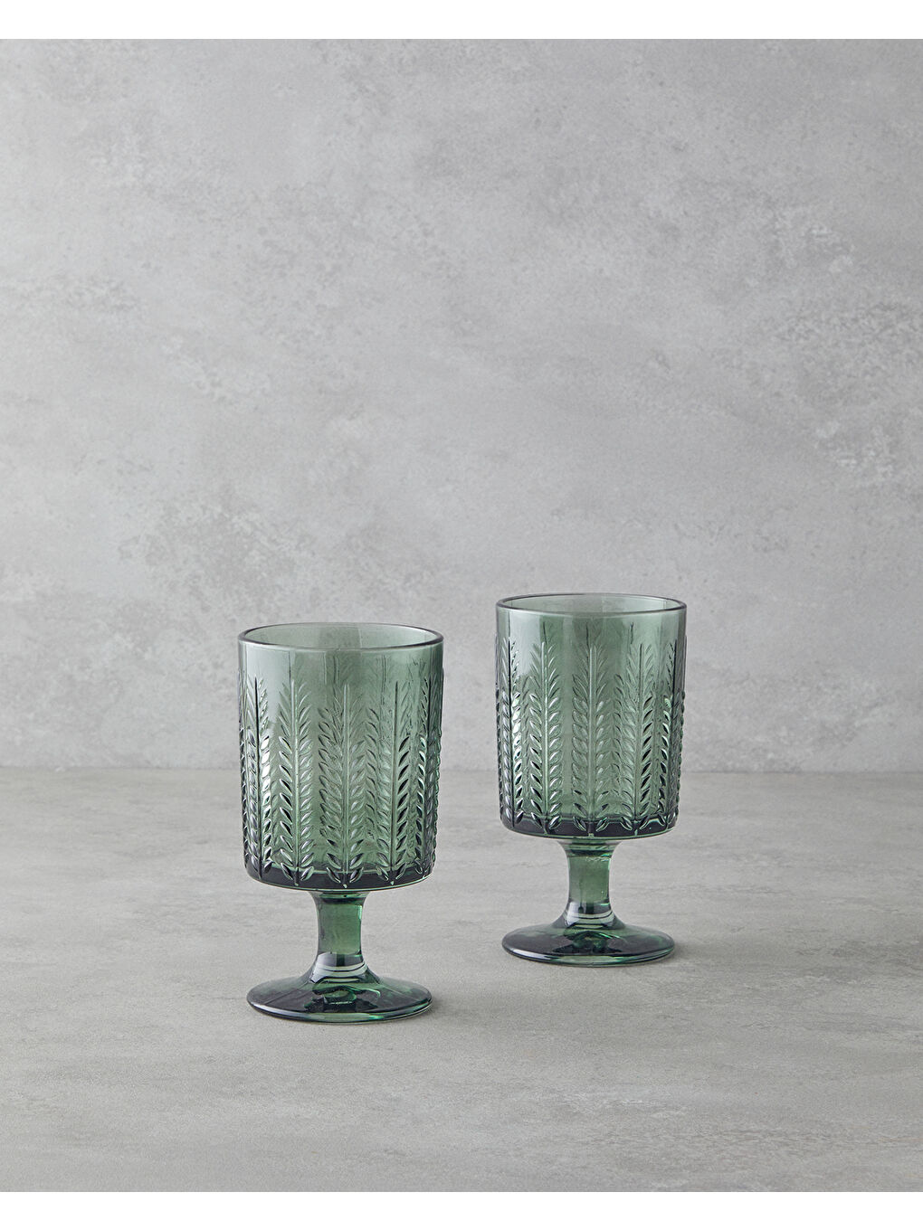 Plantopia Cam 2'li Kadeh 370 ml Yeşil