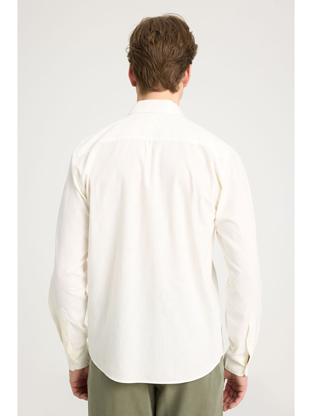 Ekru Regular Fit Gömlek-4