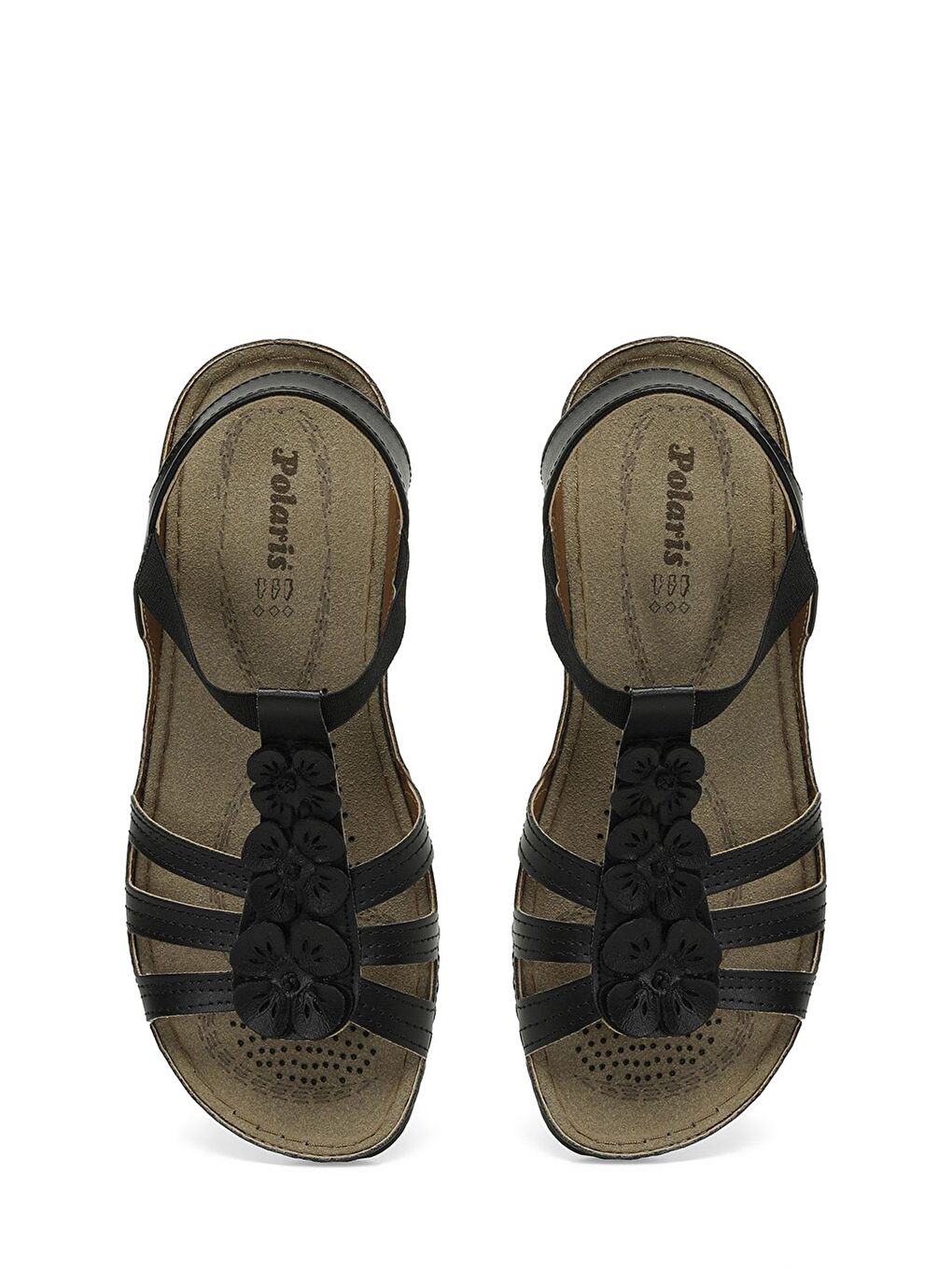 Siyah Kadın Comfort Sandalet-3