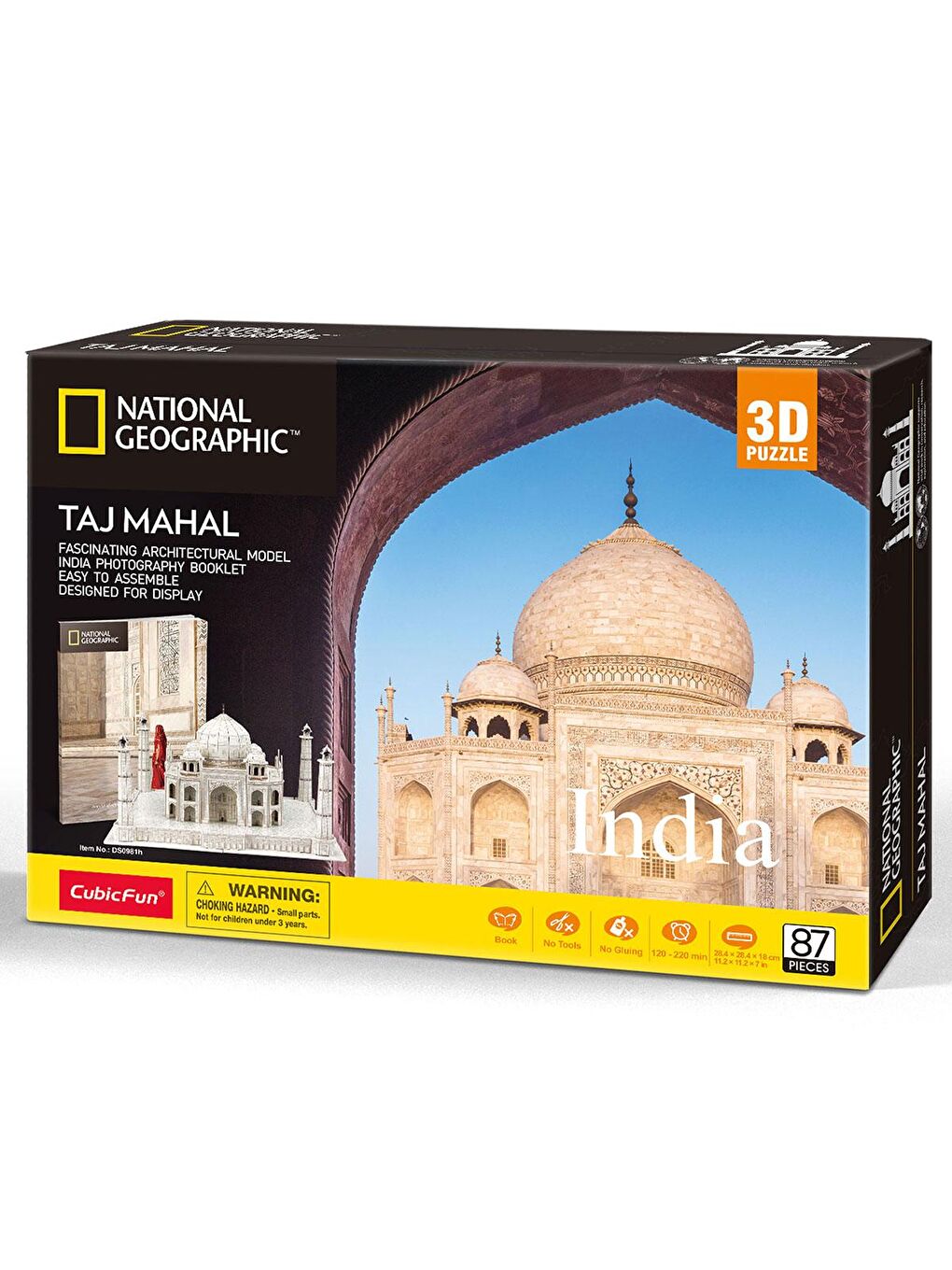 Cubic Fun Karışık 3D Puzzle National Geographic Serisi - Taj Mahal - 2