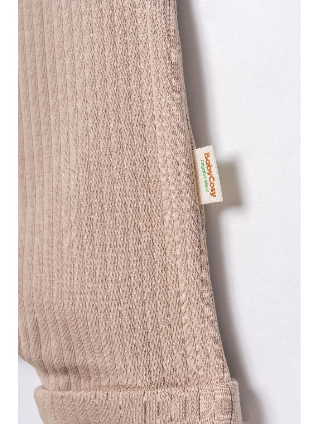 Bej Bebek Şort Kollu Tulum, %100 Organik Pamuk, Bebek ve Yenidoğan Serisi - CSYM31116-3